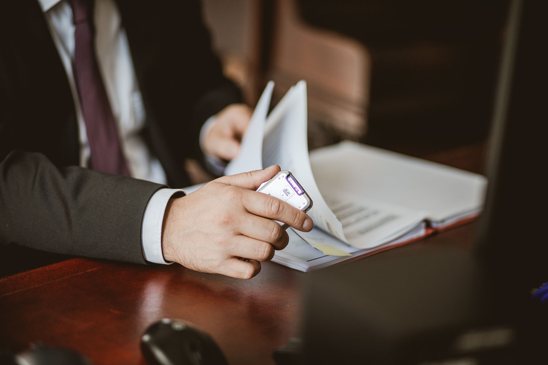 Diktiergerät von Rechtsanwalt Dr. Friedrich Bamer